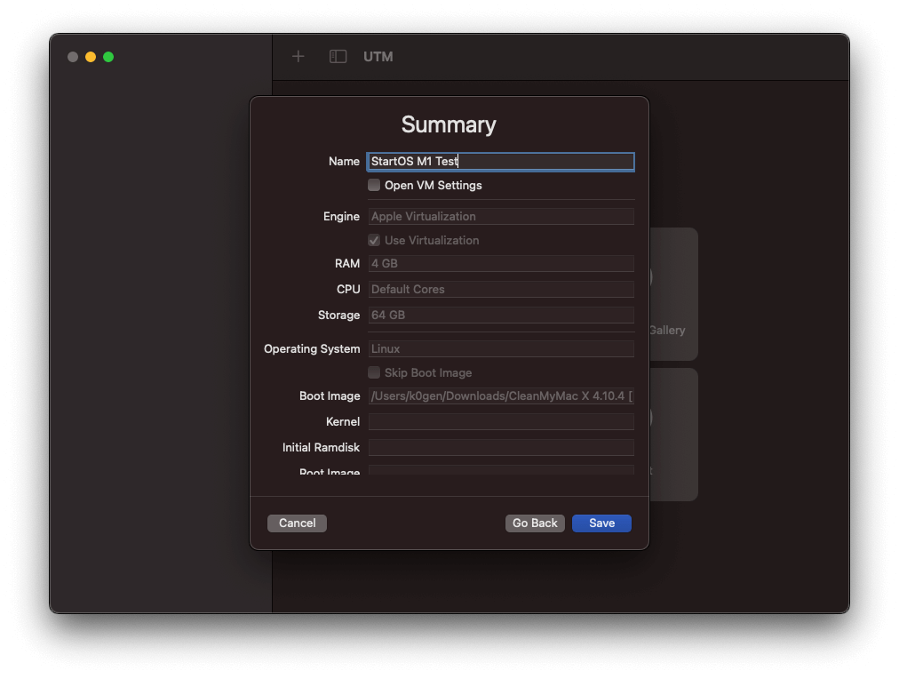 Running StartOS on Mac M1/M2